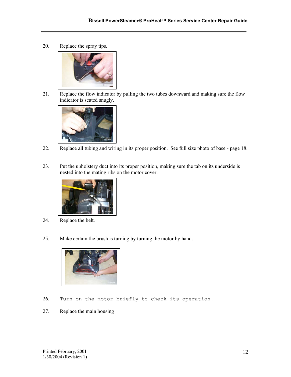 Bissell PROHEAT PRO-TECH 7920 User Manual | Page 13 / 22