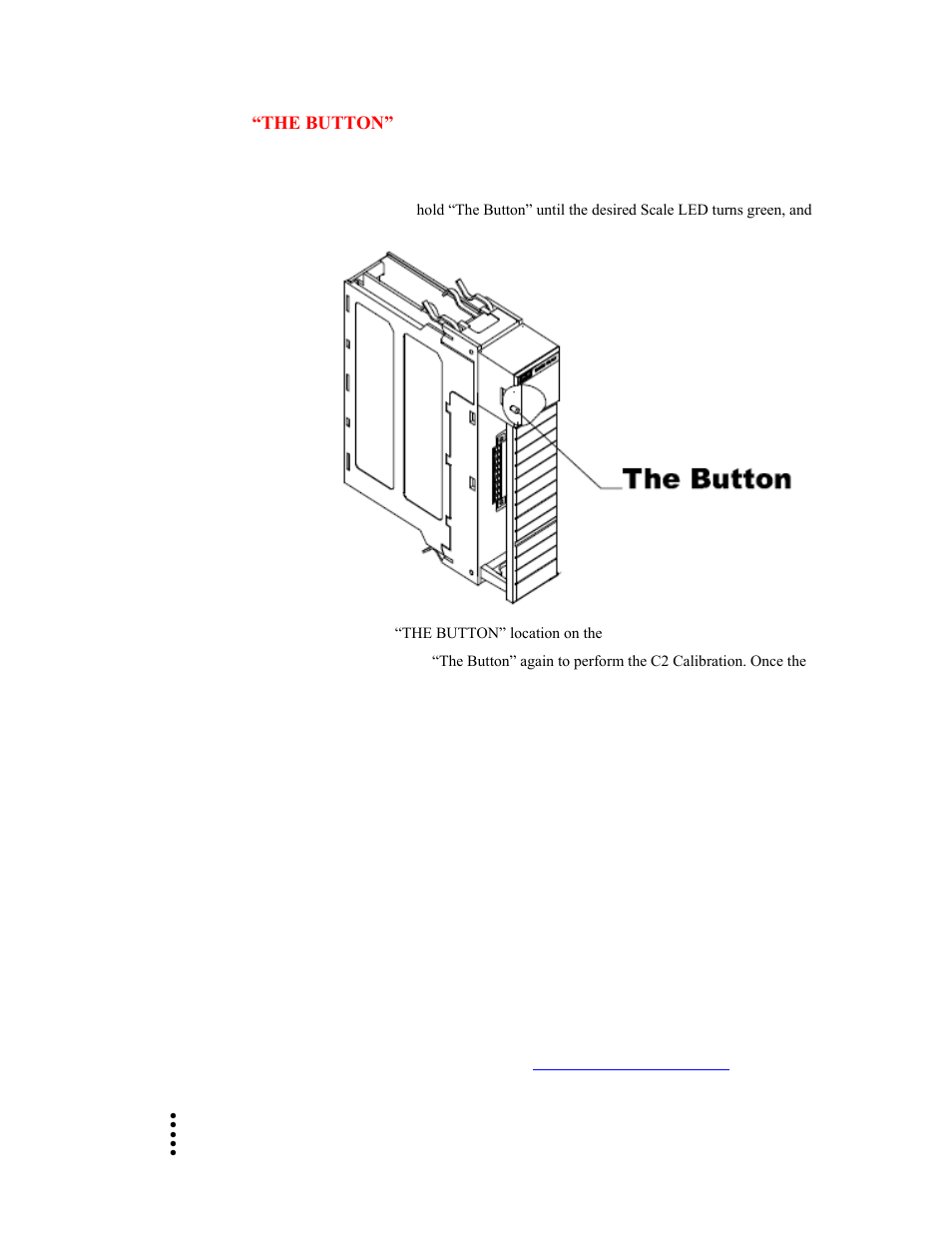 The button” c2 calibration, C2 calibration using ladder logic | Hardy HI 1756-nDF User Manual | Page 49 / 68