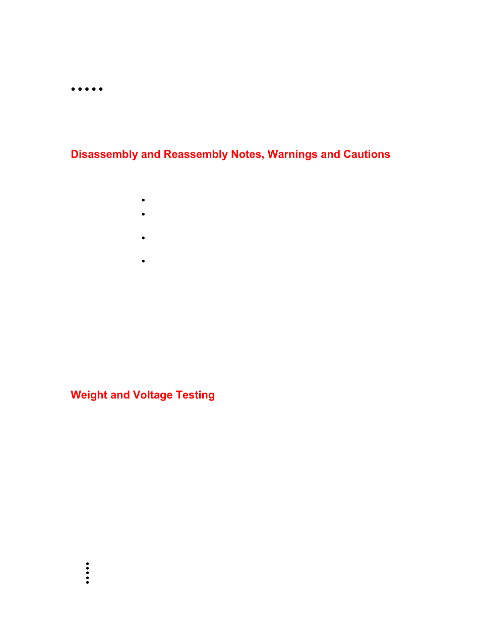 Chapter 6 troubleshooting, Weight and voltage testing, Weight | Hardy HI 1756-FC User Manual | Page 37 / 56