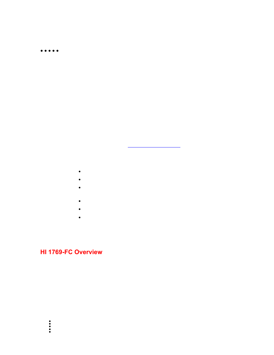 Chapter 1 overview, Hi 1769-fc overview | Hardy HI 1769-FC User Manual | Page 6 / 76