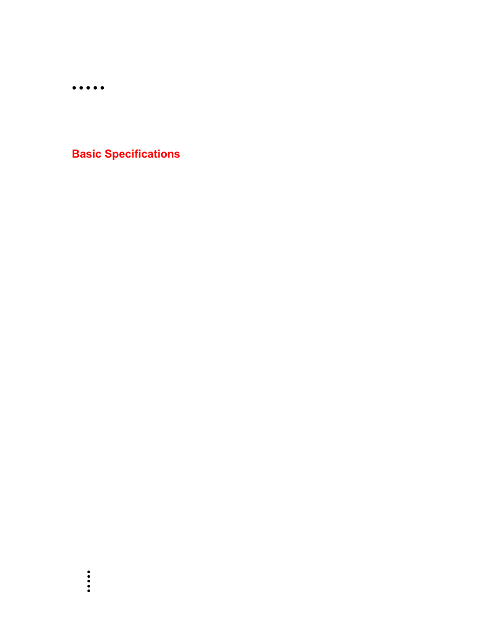 Chapter 2 specifications, Basic specifications | Hardy HI 1769-FC User Manual | Page 9 / 76
