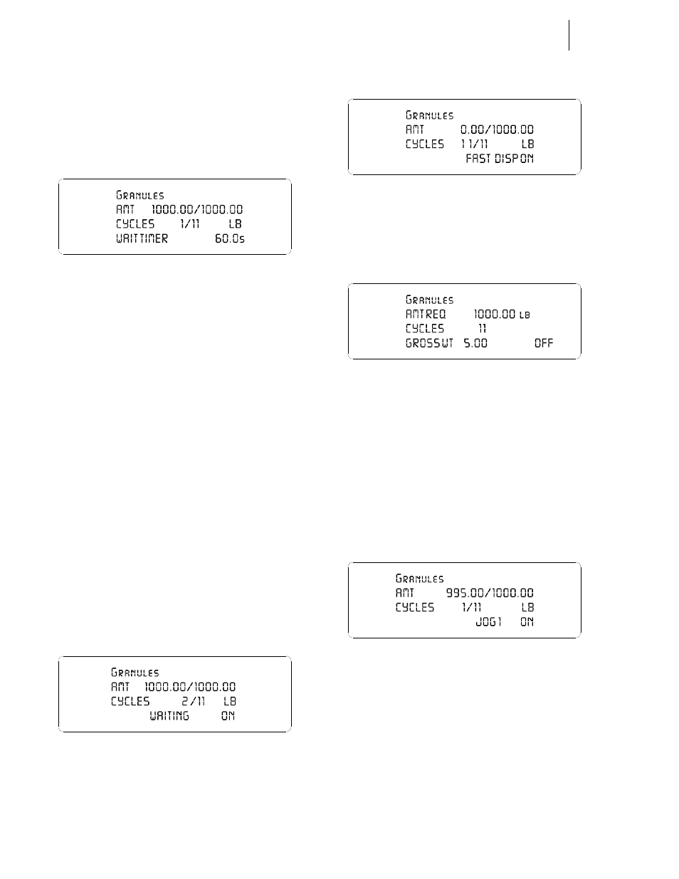 Jog function, 32 standby menu, 33 jog on display | Hardy HI 3010 Filler/Dispenser Controller User Manual | Page 73 / 92