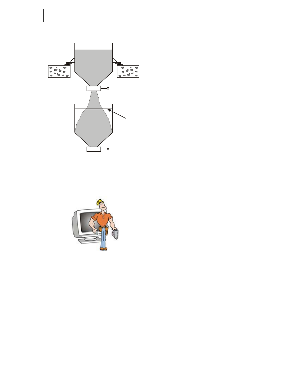 Fig. 1-4 dispensing (loss-in-weight) from a vessel, Hardy web tech, Connectivity | Setup wizards, Mapped i/o, Waversaver, Calibration | Hardy HI 3010 Filler/Dispenser Controller User Manual | Page 19 / 165