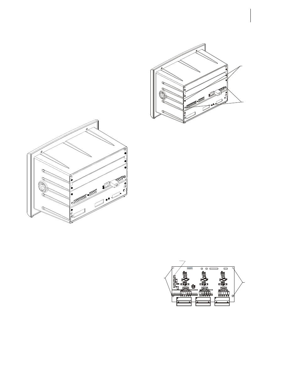 Installing the smart diagnostics (-sd) card, Main controller board installed with rear, Rear plate fasteners | Standoff locations | Hardy HI 3010 Filler/Dispenser Controller User Manual | Page 32 / 165