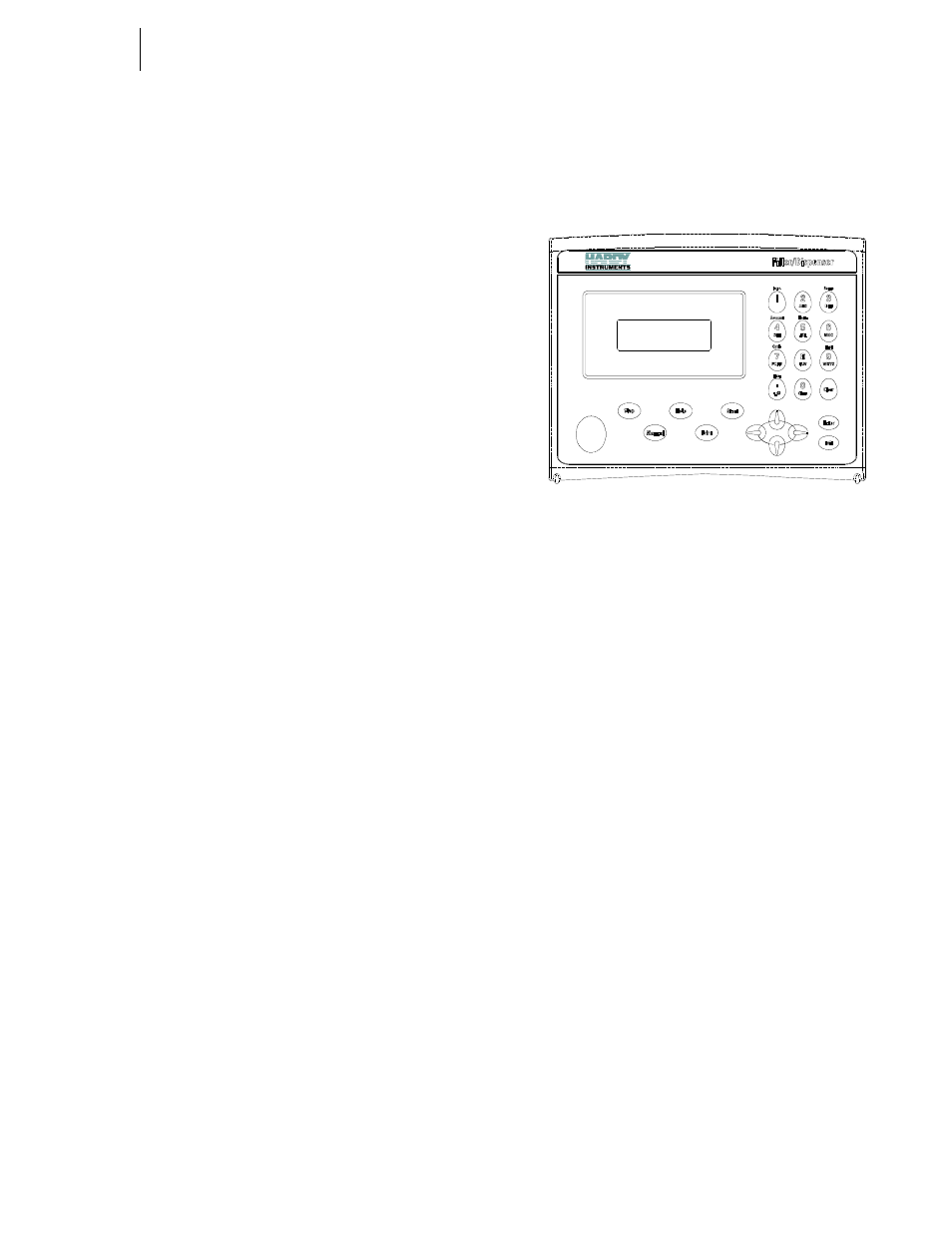 Chapter 4, About chapter 4 getting started help dialog, About the help dialog | Front panel display button functions, Start button help button manual button, Front panel, Chapter 4: configuration | Hardy HI 3010 Filler/Dispenser Controller User Manual | Page 37 / 165