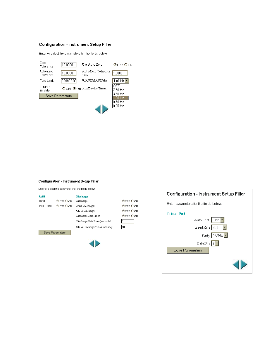 Instrument setup/printer port | Hardy HI 3010 Filler/Dispenser Controller User Manual | Page 69 / 165