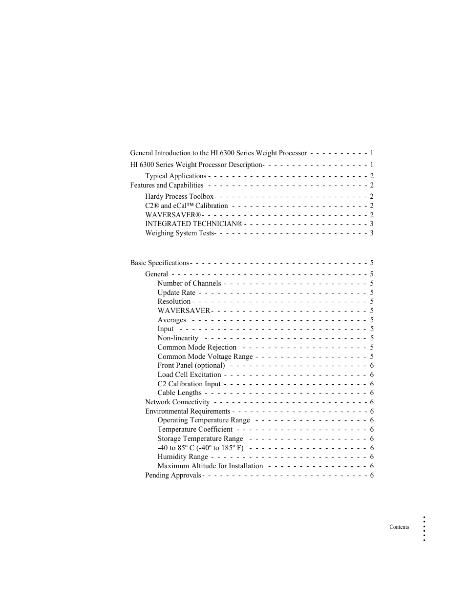Hardy HI 6300 Series User Manual | Page 3 / 156