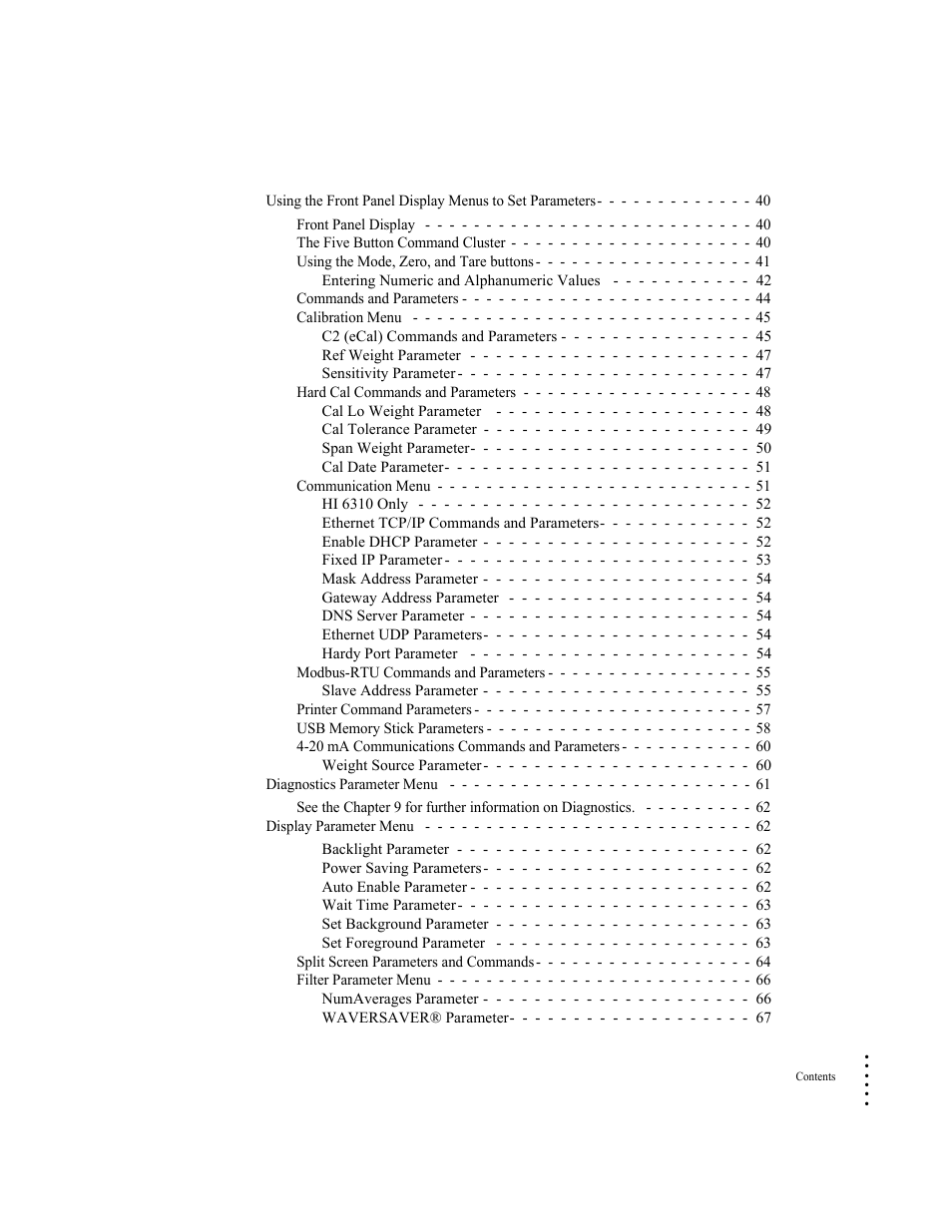 Hardy HI 6300 Series User Manual | Page 5 / 156