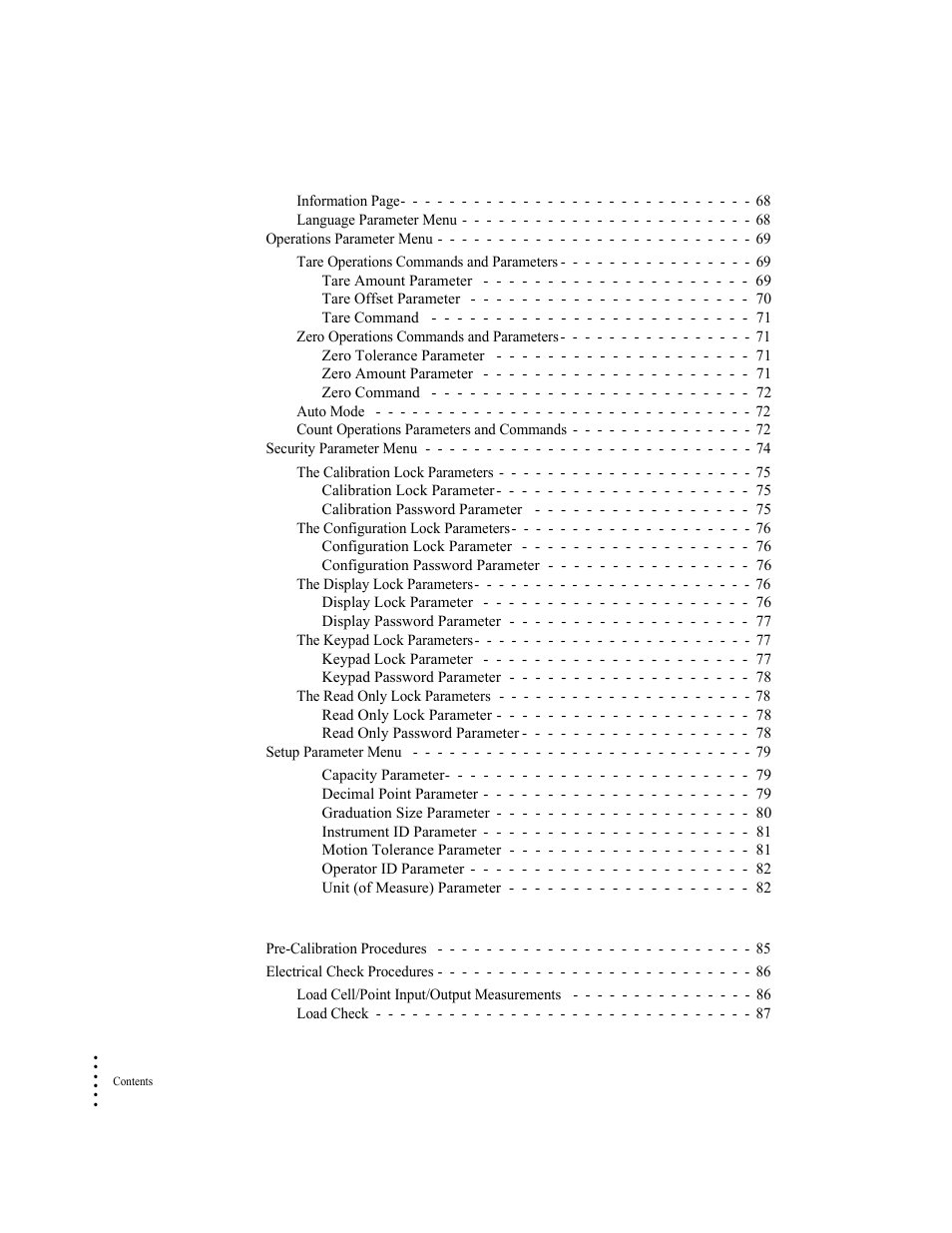 Chapter 6, Calibration 85 | Hardy HI 6300 Series User Manual | Page 6 / 156