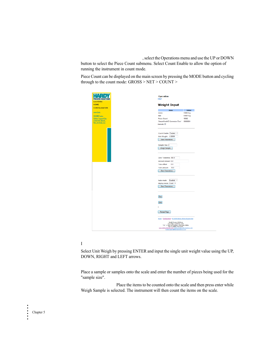 Hardy HI 6300 Series User Manual | Page 80 / 156