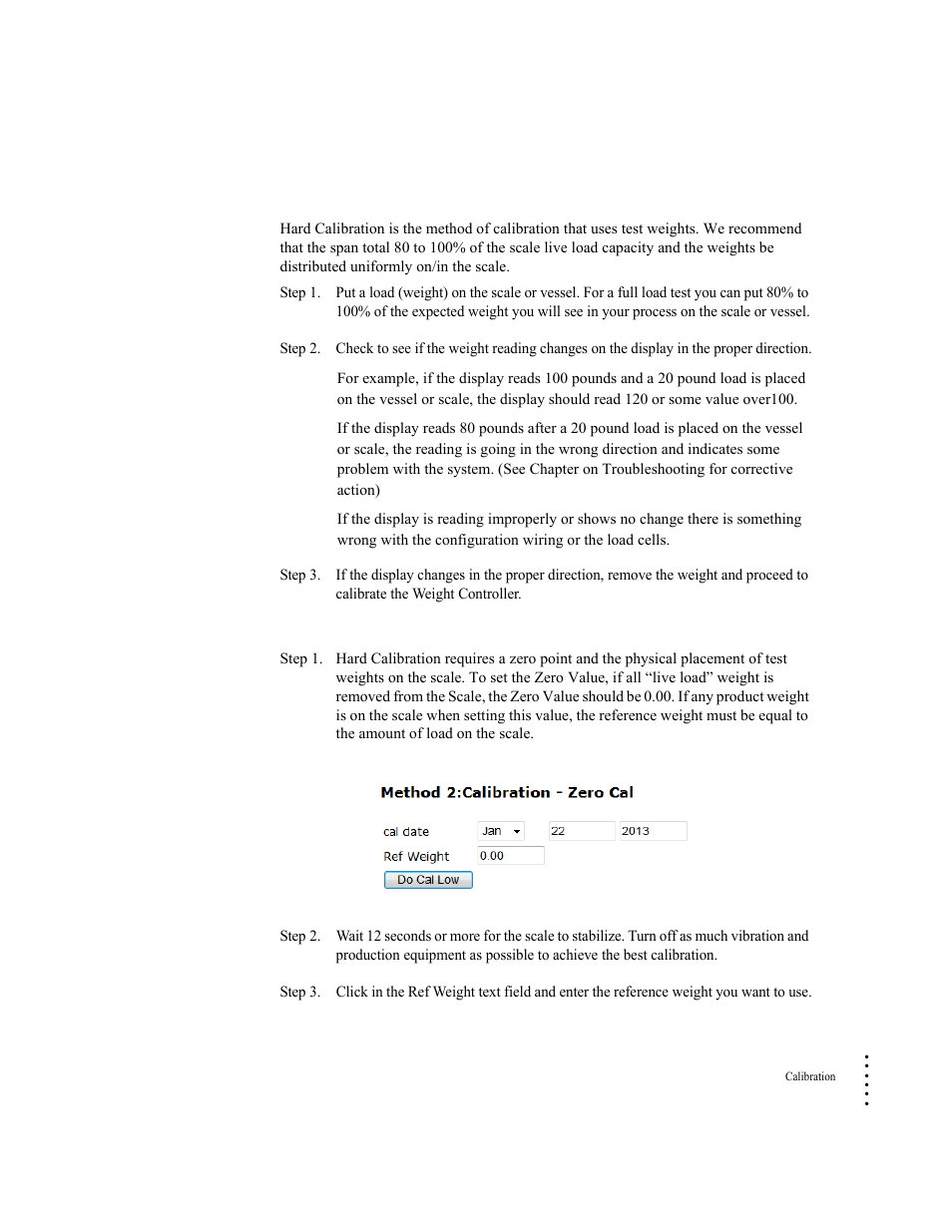 Hard calibration | Hardy HI 6300 Series User Manual | Page 97 / 156