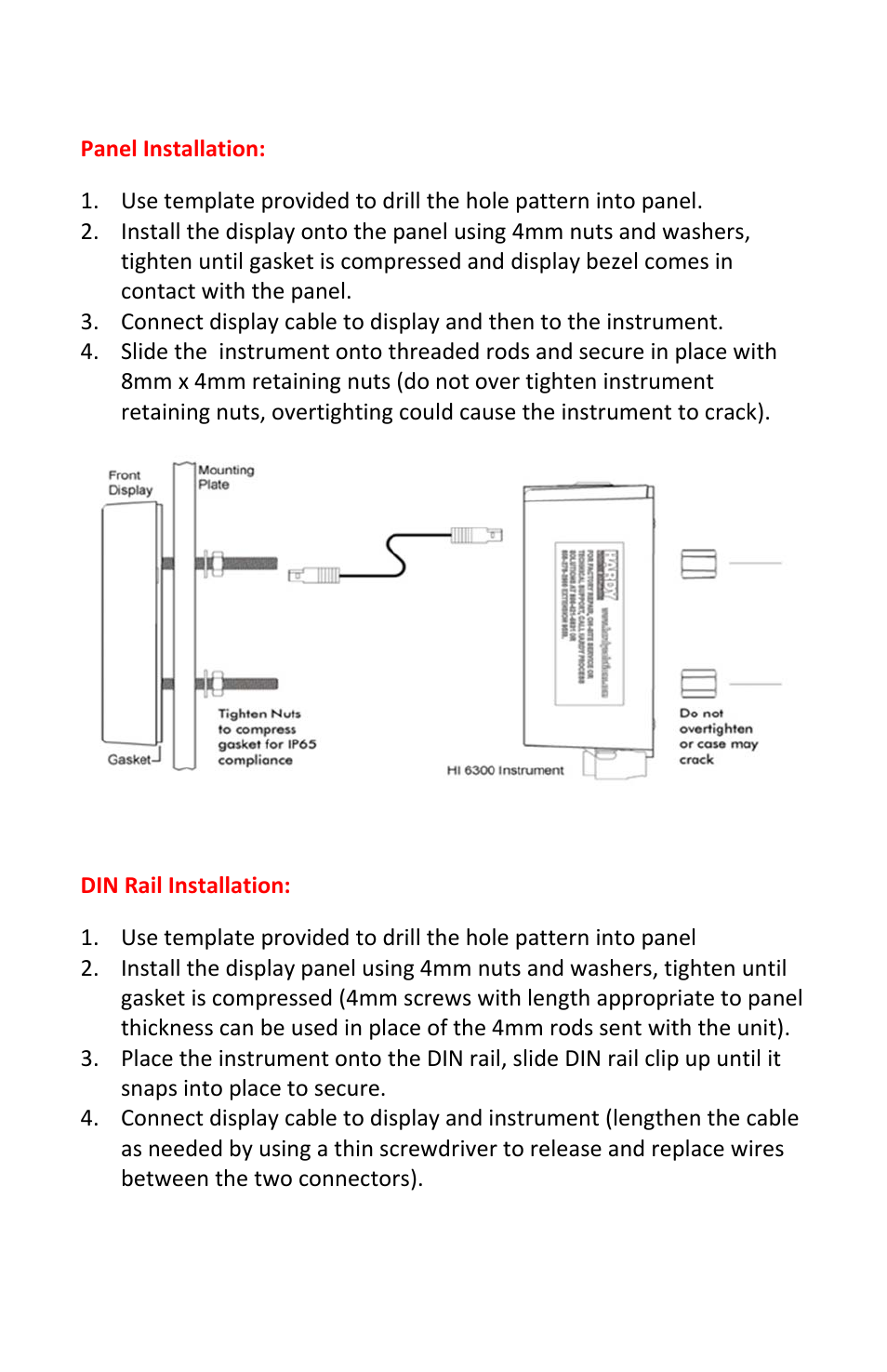 Hardy HI 6300 Series User Manual | Page 2 / 8