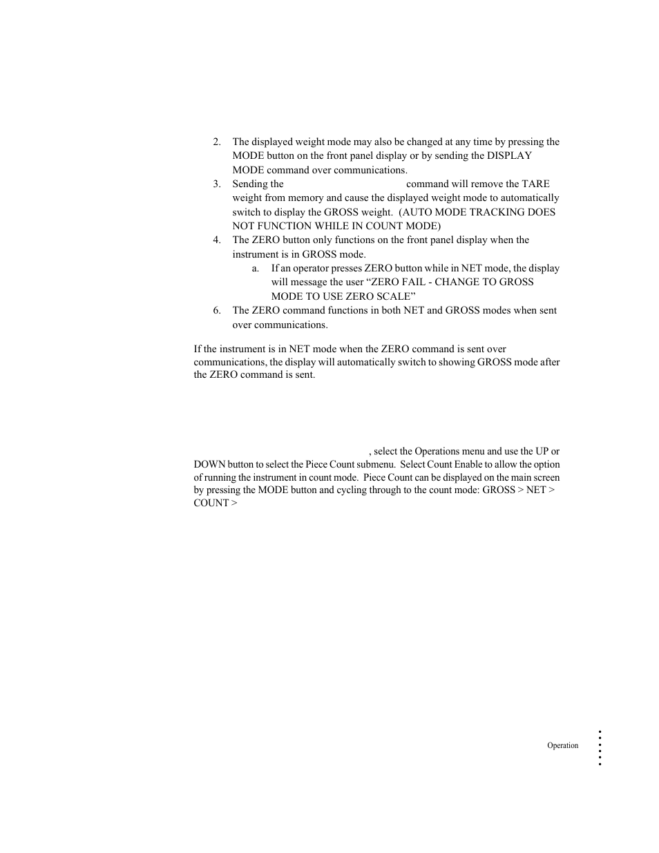 Count operations | Hardy HI 6300 Series User Manual | Page 111 / 168