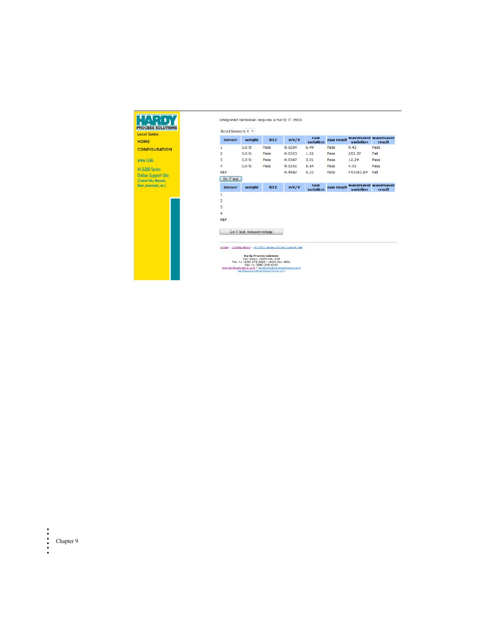 Hardy HI 6300 Series User Manual | Page 132 / 168