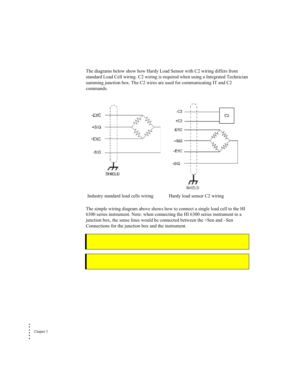 Load cell wiring diagrams | Hardy HI 6300 Series User Manual | Page 32 / 168