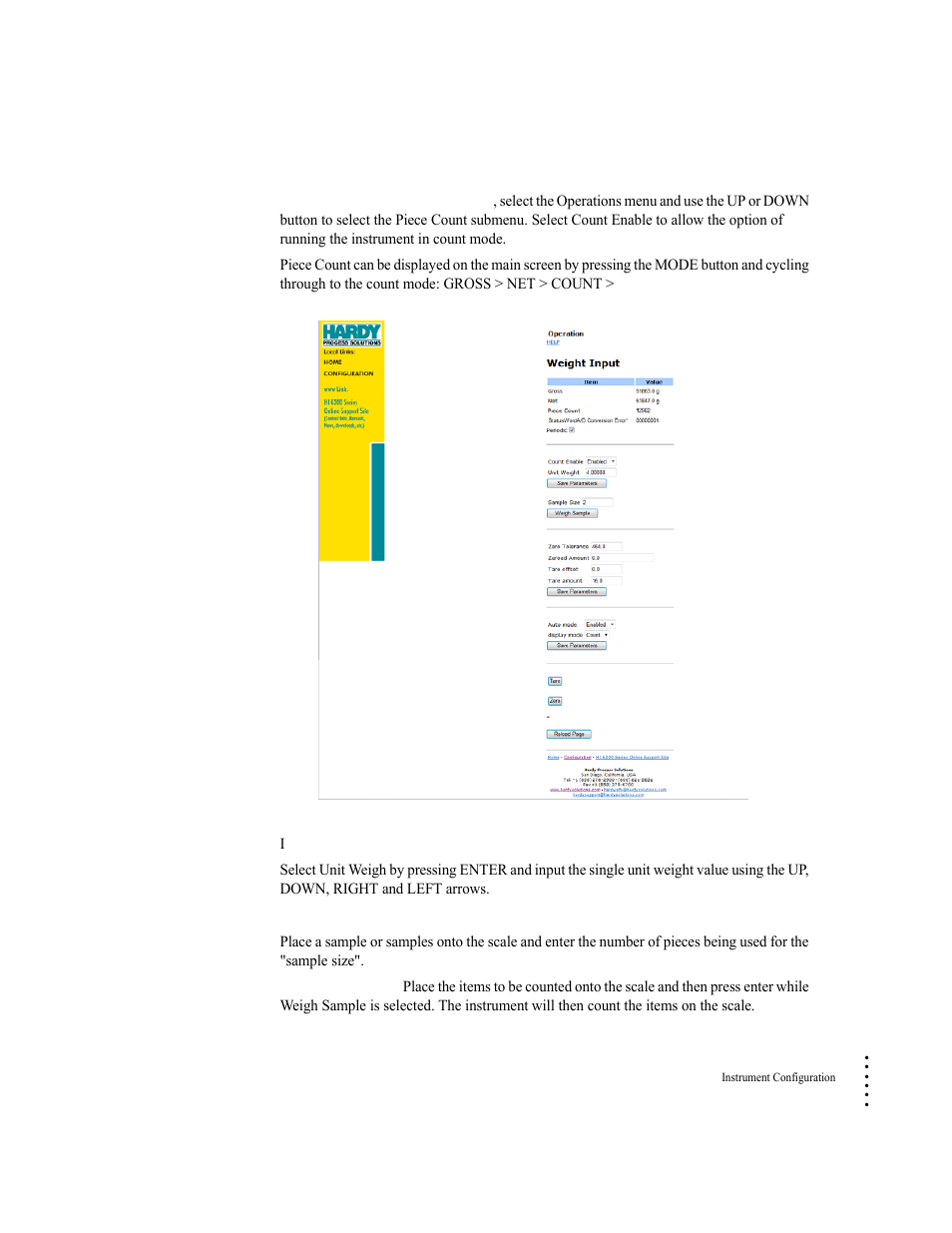 Hardy HI 6300 Series User Manual | Page 85 / 168