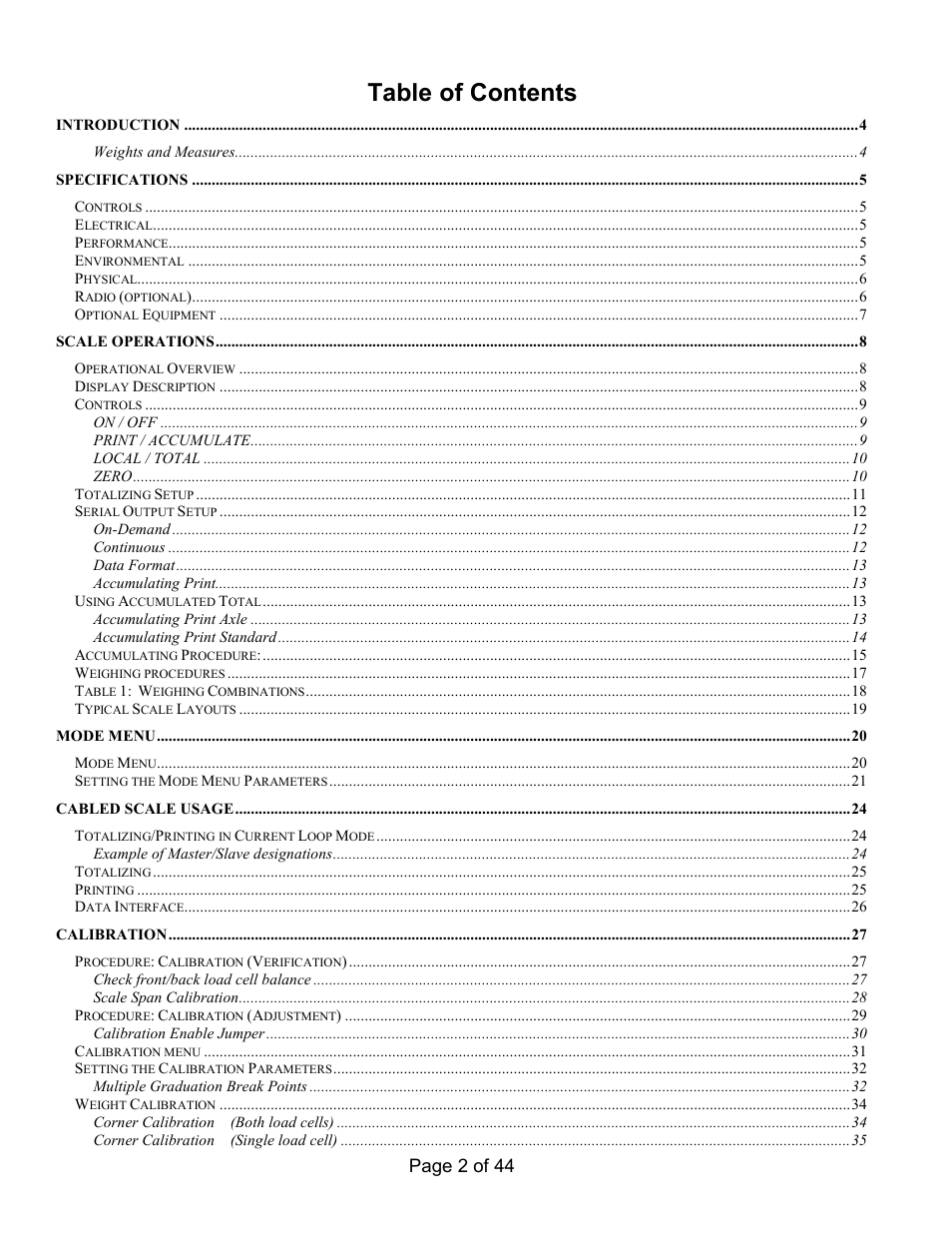 Holtgreven Truck Scale Resources User Manual | Page 2 / 44