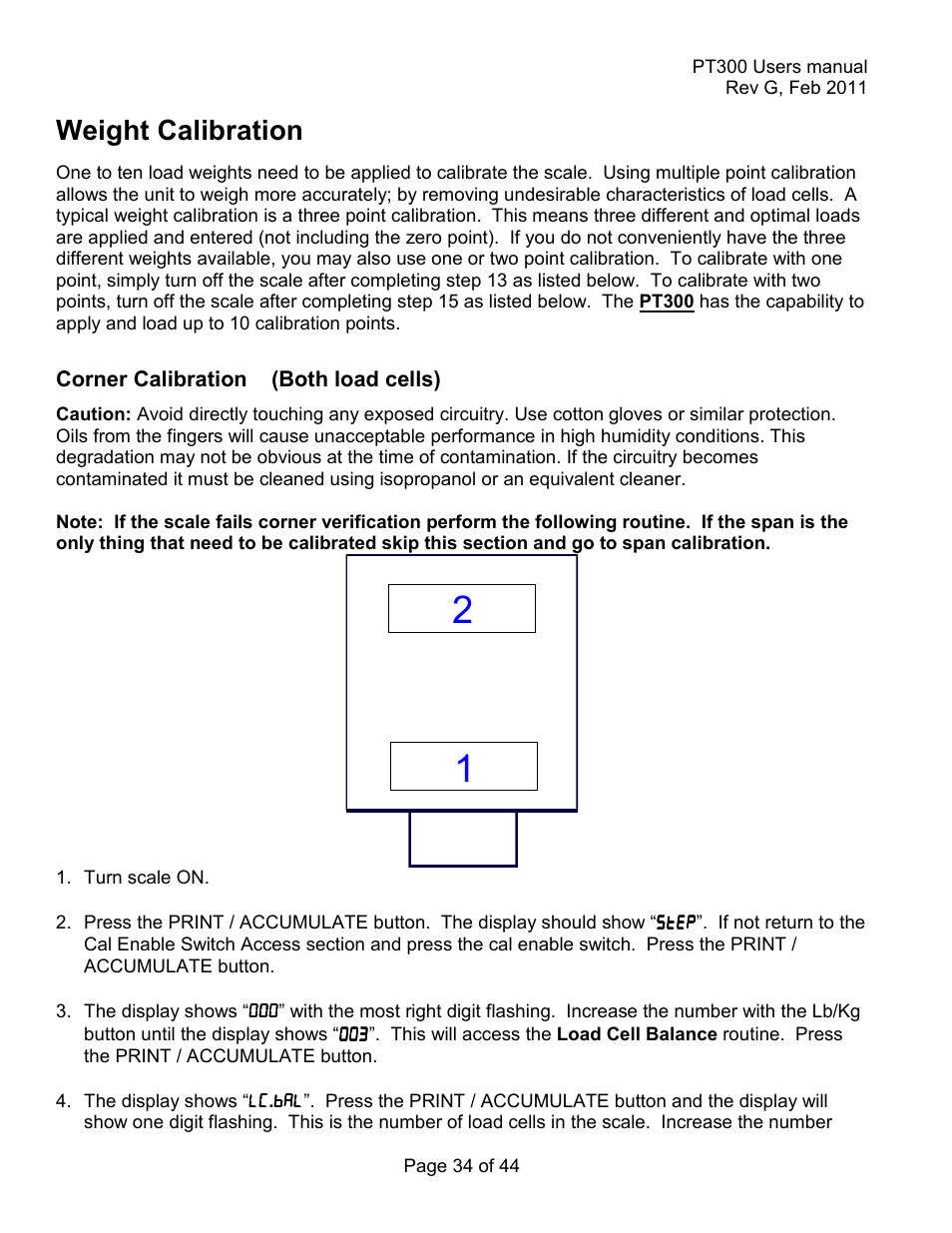 Weight calibration | Holtgreven Truck Scale Resources User Manual | Page 34 / 44