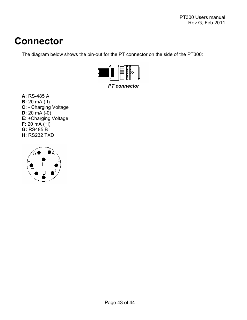 Connector | Holtgreven Truck Scale Resources User Manual | Page 43 / 44