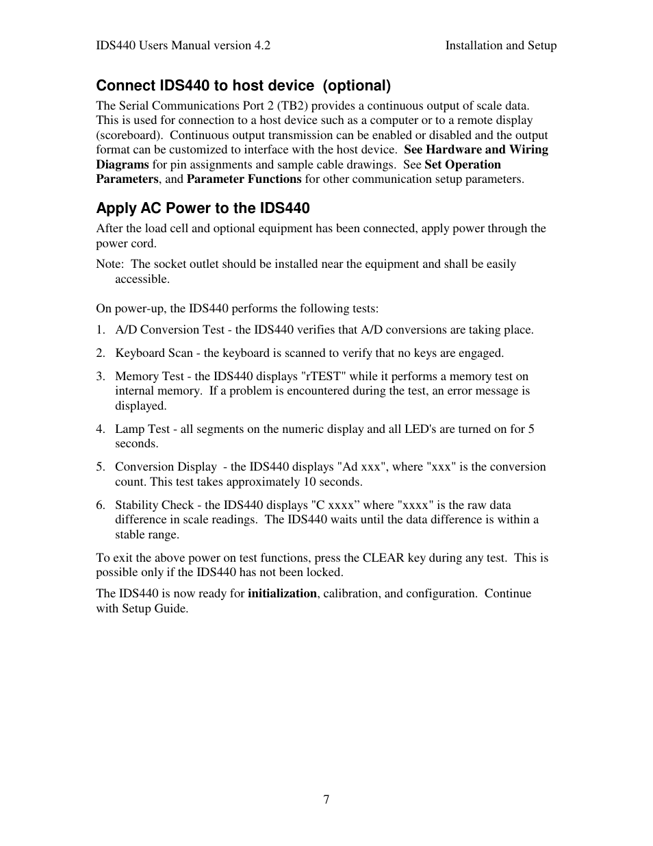 Industrial Data Systems IDS 440 User Manual | Page 11 / 65