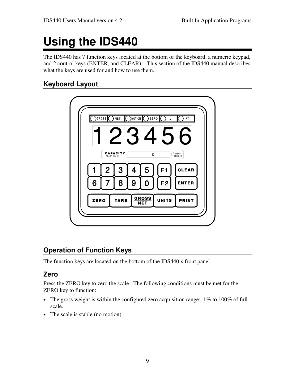 Using the ids440 | Industrial Data Systems IDS 440 User Manual | Page 13 / 65