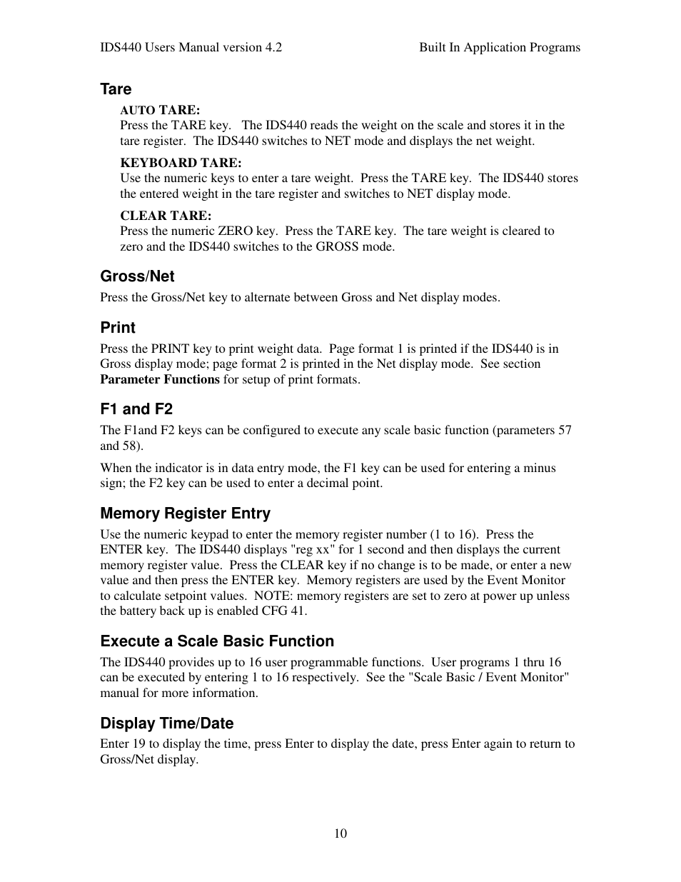 Industrial Data Systems IDS 440 User Manual | Page 14 / 65