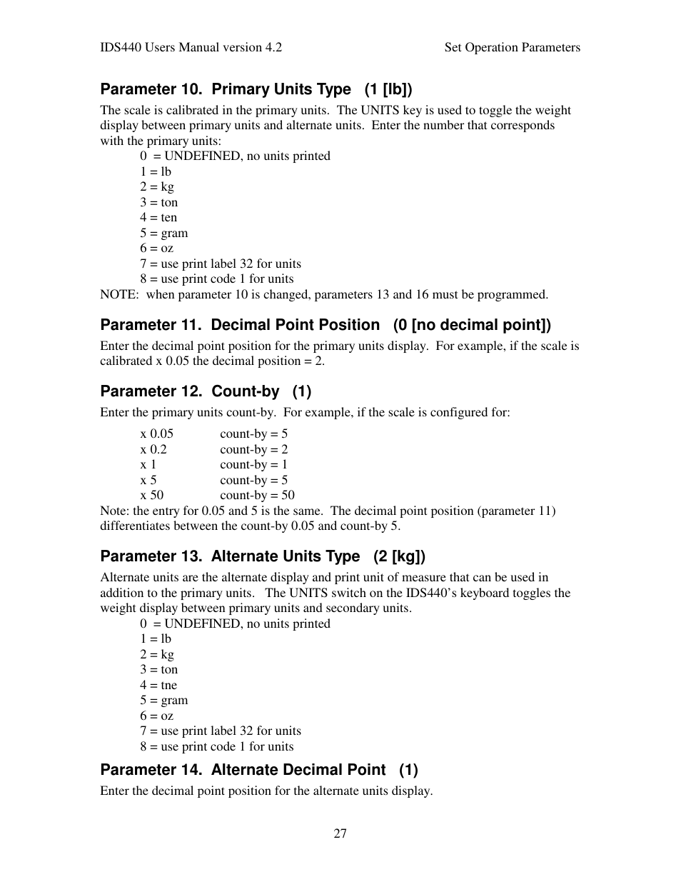 Industrial Data Systems IDS 440 User Manual | Page 31 / 65