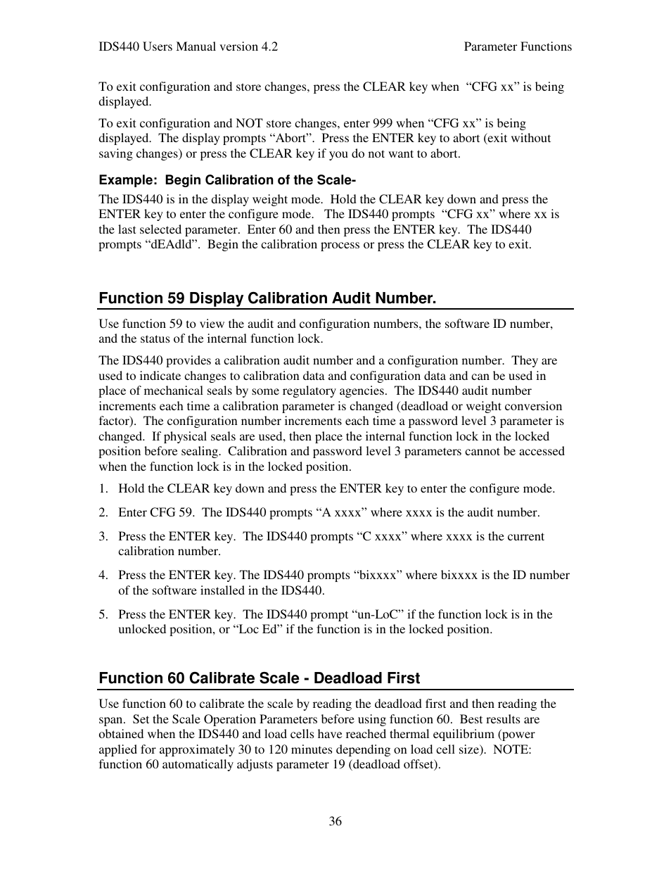 Industrial Data Systems IDS 440 User Manual | Page 40 / 65