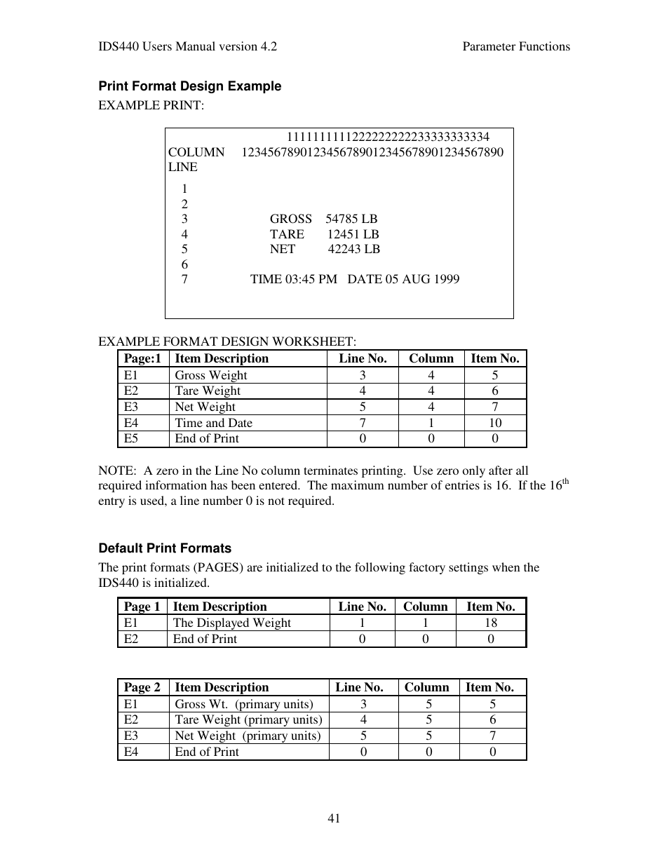 Industrial Data Systems IDS 440 User Manual | Page 45 / 65