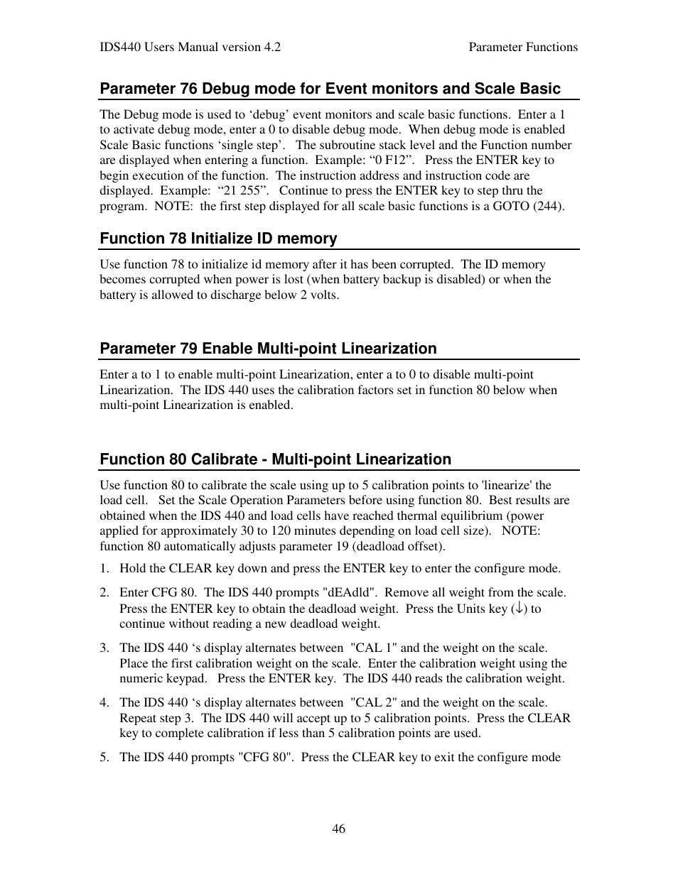 Industrial Data Systems IDS 440 User Manual | Page 50 / 65