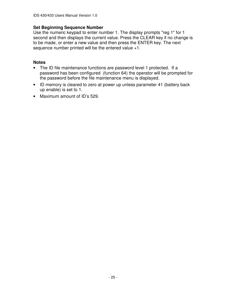 Industrial Data Systems IDS 430 User Manual | Page 25 / 67