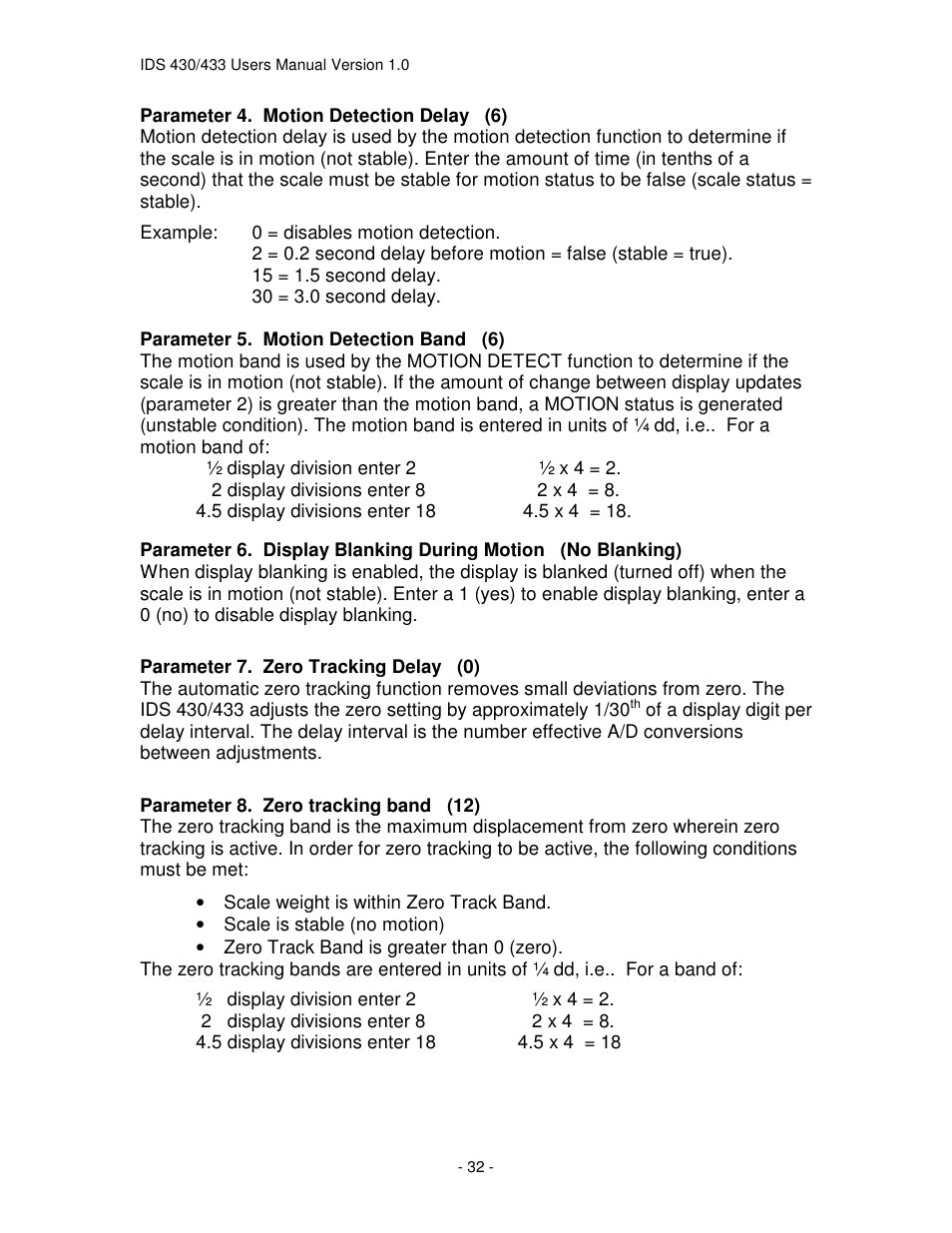 Industrial Data Systems IDS 430 User Manual | Page 32 / 67