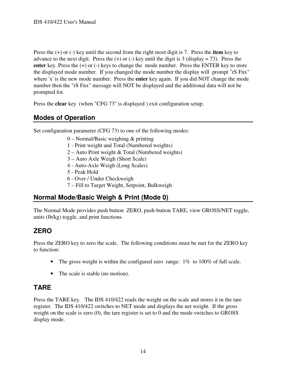 Industrial Data Systems IDS 410 User Manual | Page 15 / 63