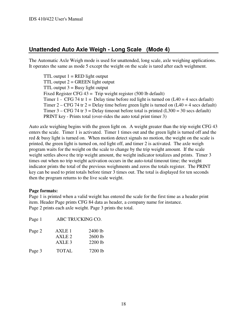 Industrial Data Systems IDS 410 User Manual | Page 19 / 63