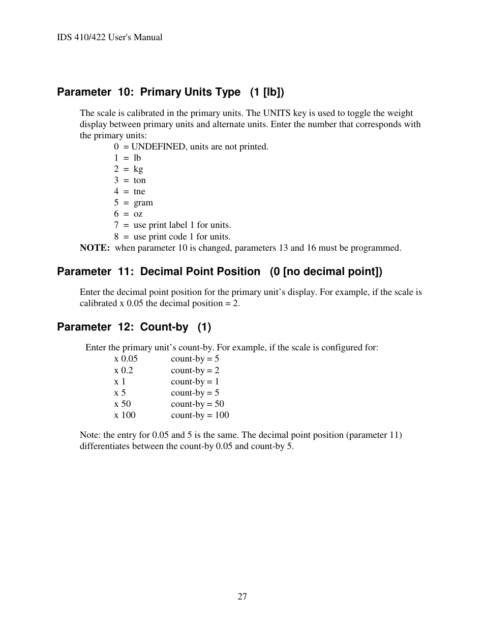 Industrial Data Systems IDS 410 User Manual | Page 28 / 63