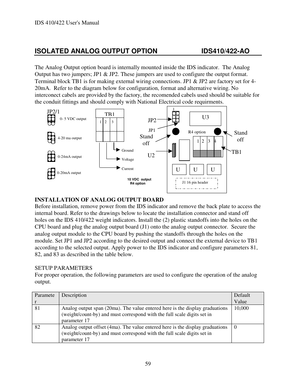 Industrial Data Systems IDS 410 User Manual | Page 60 / 63