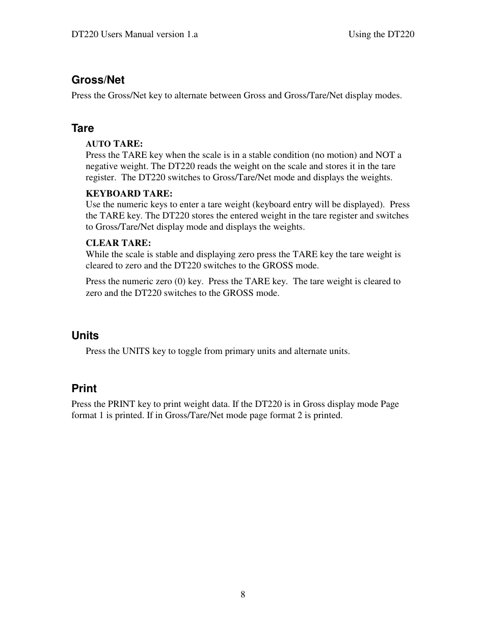 Industrial Data Systems IDS DT220 User Manual | Page 12 / 49