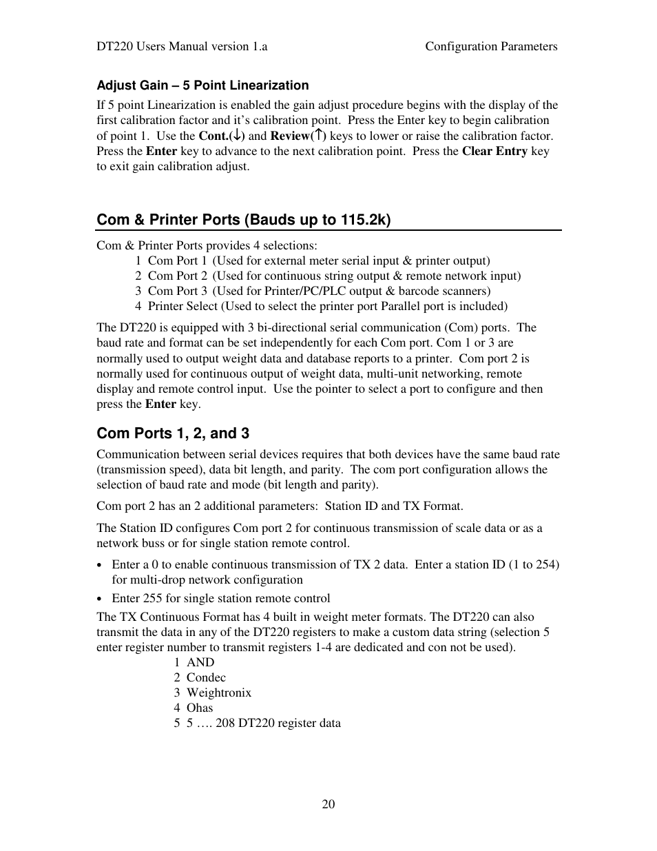 Industrial Data Systems IDS DT220 User Manual | Page 24 / 49