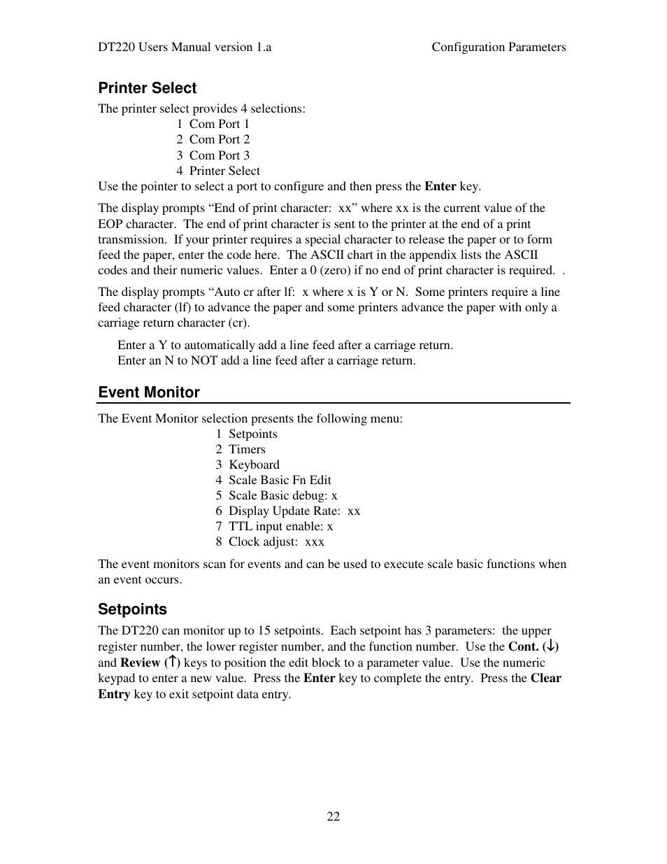Industrial Data Systems IDS DT220 User Manual | Page 26 / 49