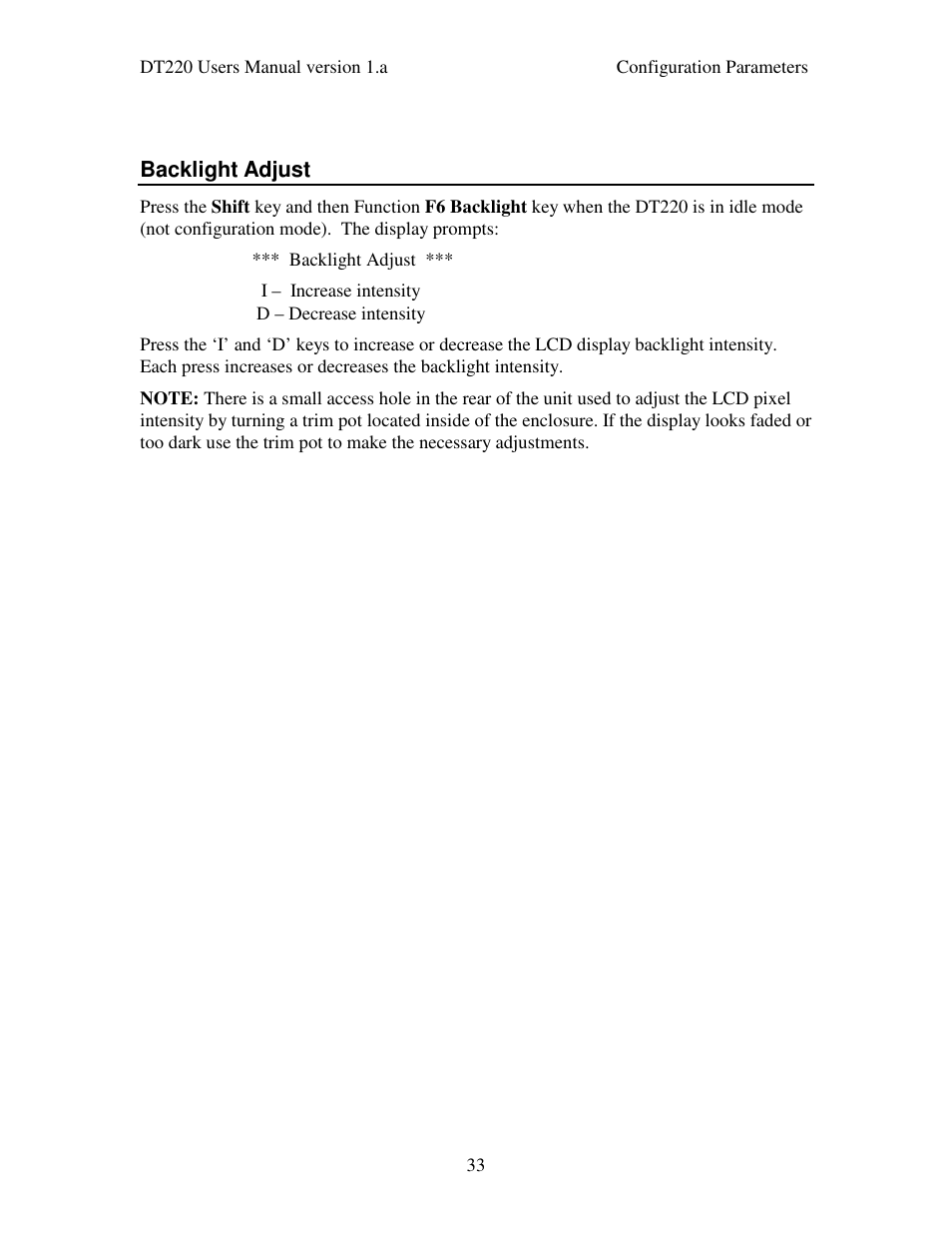 Industrial Data Systems IDS DT220 User Manual | Page 37 / 49