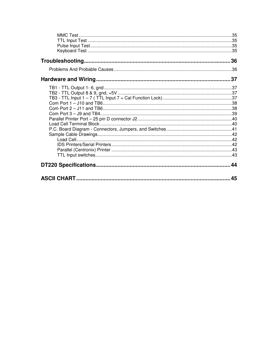 Industrial Data Systems IDS DT220 User Manual | Page 4 / 49