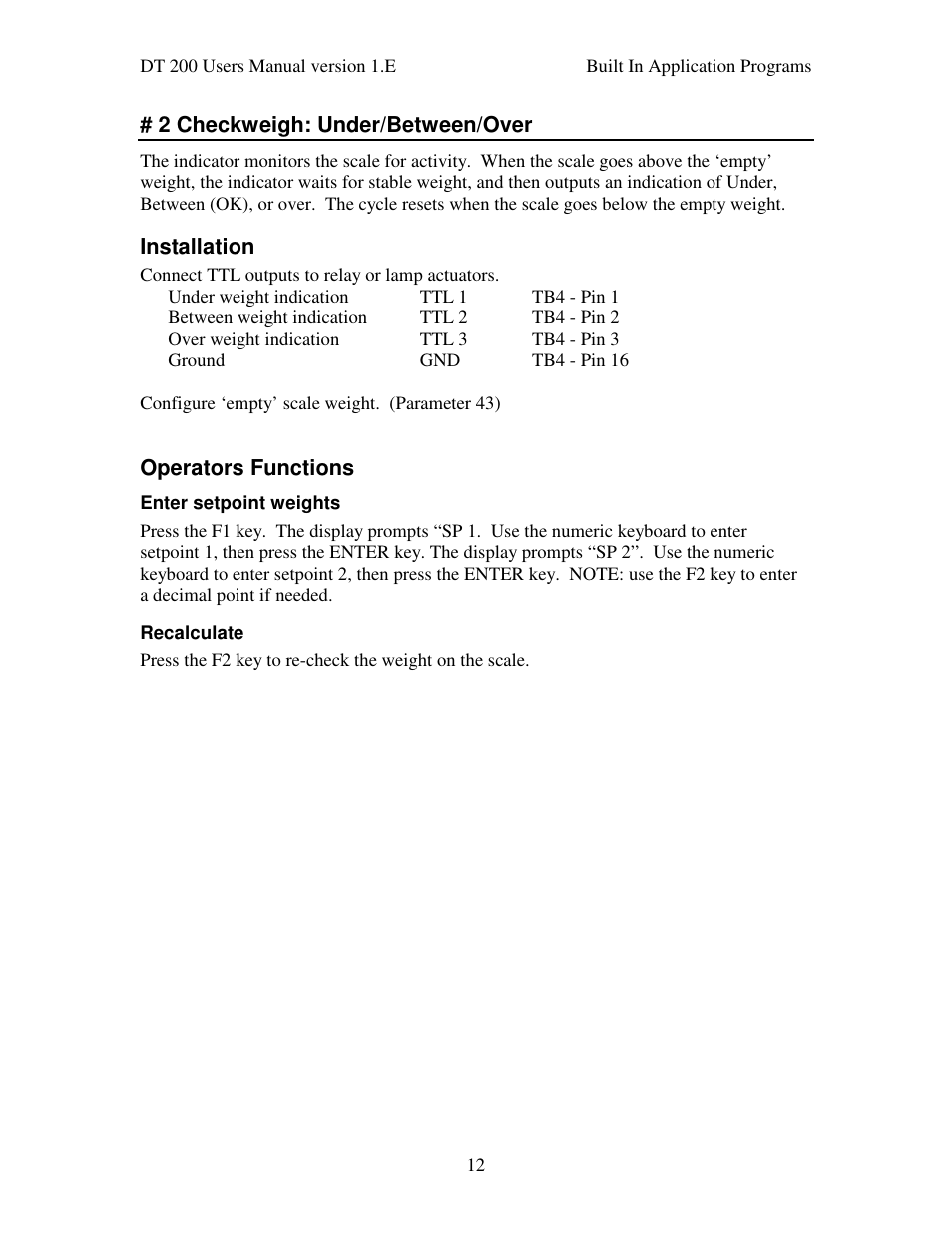 Industrial Data Systems IDS DT200 User Manual | Page 16 / 58