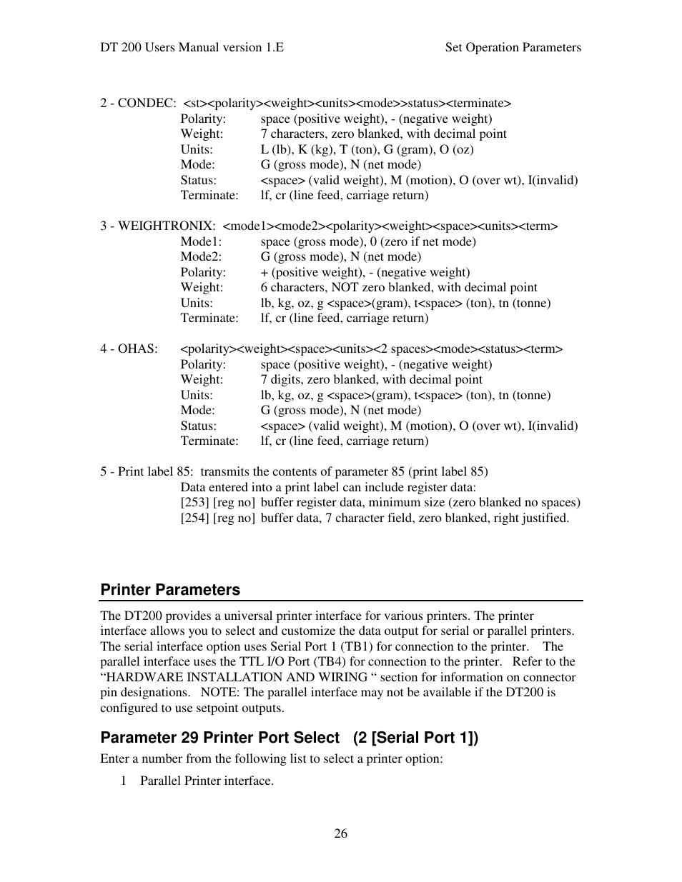 Industrial Data Systems IDS DT200 User Manual | Page 30 / 58