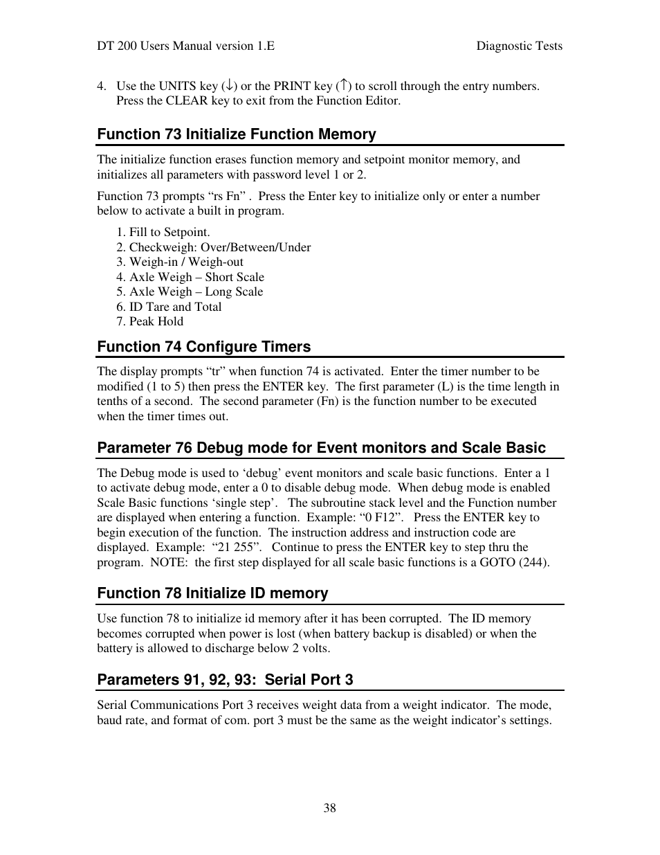 Industrial Data Systems IDS DT200 User Manual | Page 42 / 58