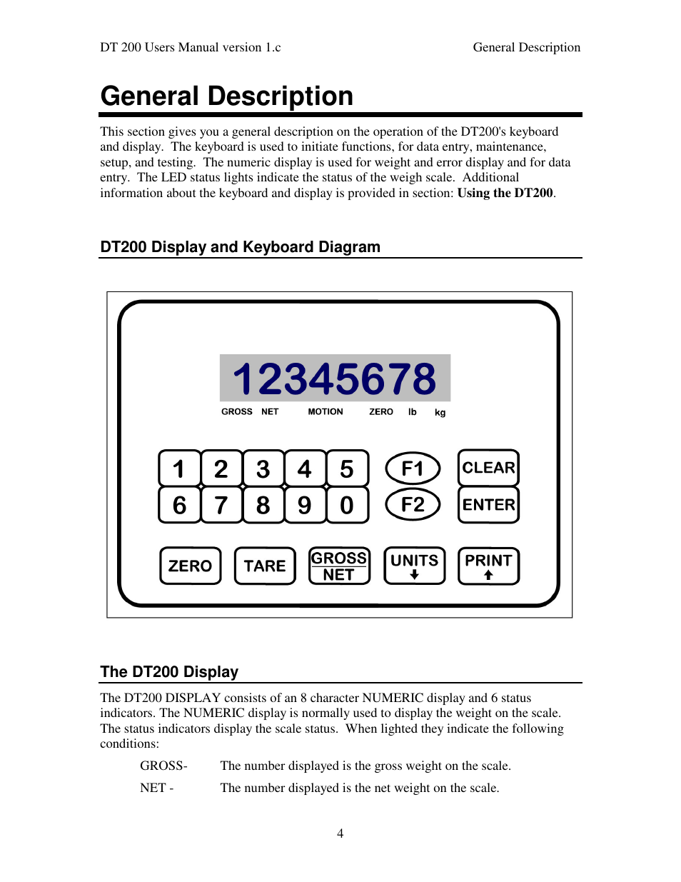 General description | Industrial Data Systems IDS DT200 User Manual | Page 8 / 58