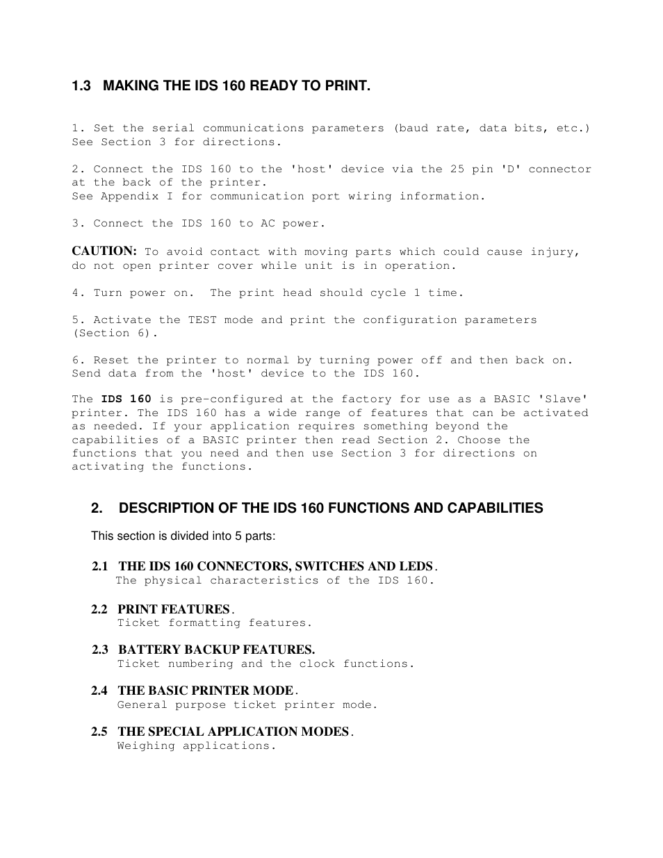 3 making the ids 160 ready to print | Industrial Data Systems IDS 160 User Manual | Page 6 / 42