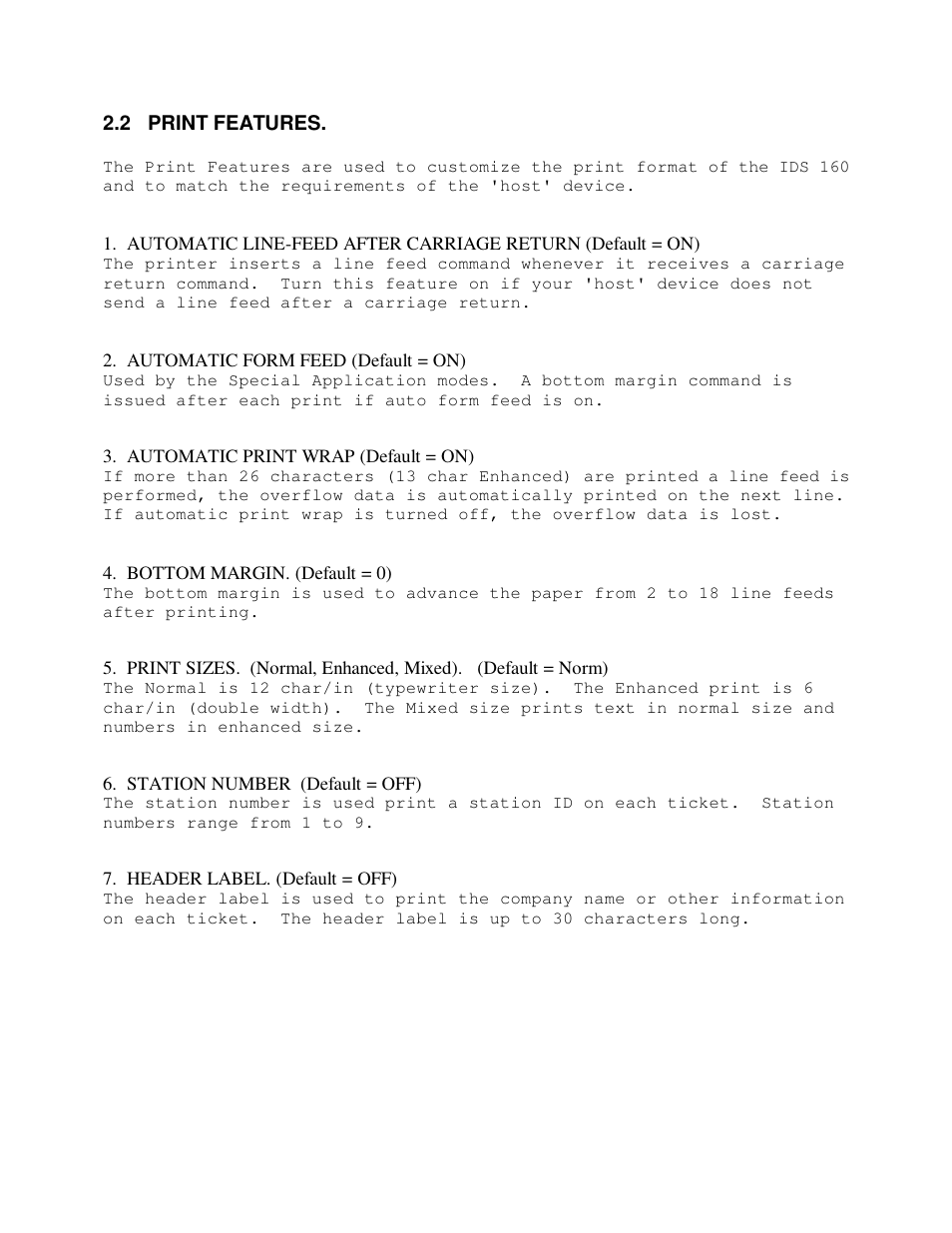 Industrial Data Systems IDS 160 User Manual | Page 8 / 42