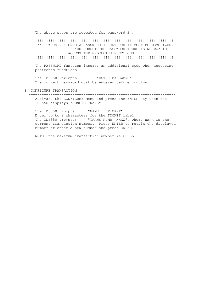 Industrial Data Systems IDS 550 User Manual | Page 10 / 17