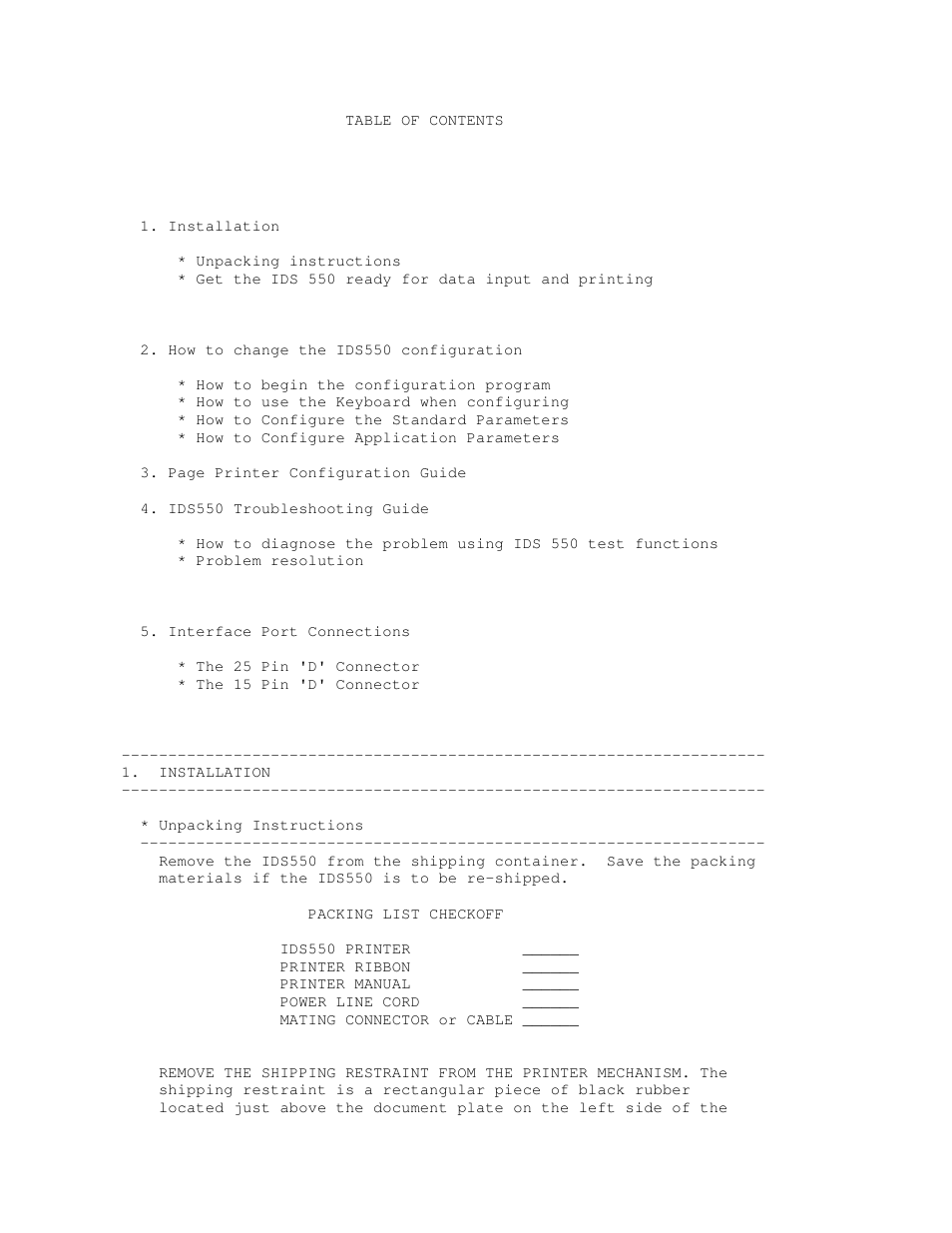 Industrial Data Systems IDS 550 User Manual | Page 2 / 17