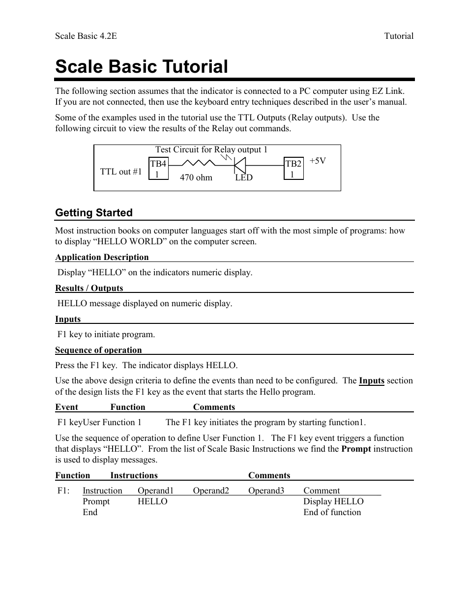 Scale basic tutorial, Getting started | Industrial Data Systems IDS Scale Basic User Manual | Page 12 / 53